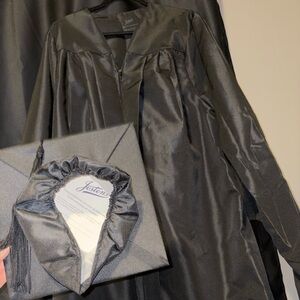 Classic Black Graduation Gown